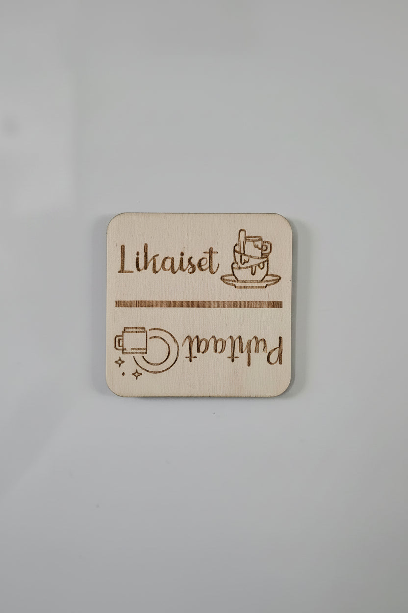Puhtaat - Likaiset magneetti astianpesukoneeseen